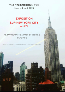 Visit the most romantic NYC EXHIBITION EXPOSITION SUR NEW YORK CITY Au CDI Durant la semaine des langues 2024 city..png