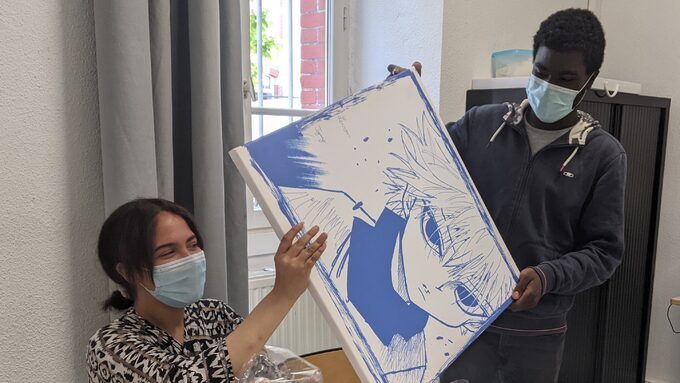 Réalisation de toile Manga avec les élèves de la MLDS.Illustration.jpg